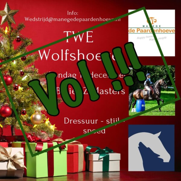 WE zijn super trots dat deze wedstrijd al zo snel vol zit
wolfshoeve_We hebben ons best gedaan om zoveel mogelijk ruiters te kunne laten starten. Houd onze socials in de gaten voor onze wedstrijden in 2025.